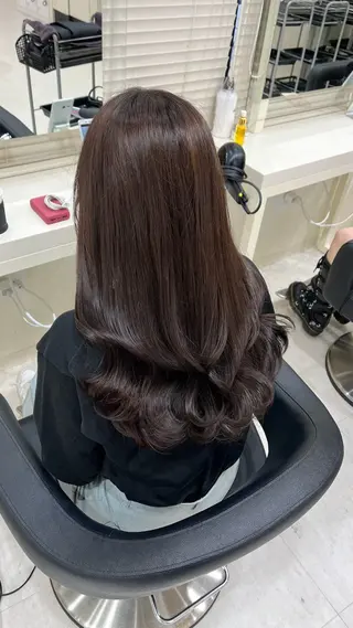ロング カラー 大人上品ベージュ 🎀HARUNAのヘアスタイル