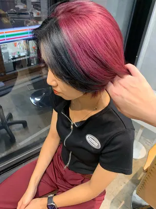 ミディアム カラー ルーツカラー/ デザインカラー/井川のヘアスタイル