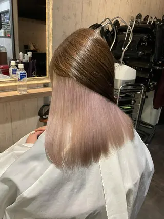ミディアム カラー Wataru 髪質改善カラー💎のヘアスタイル