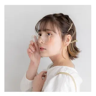 ミディアム カラー ヘアアレンジ ❁⃘ ち だ り さ ❁⃘のヘアスタイル