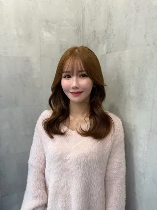 セミロング 💖艶髪/韓国ヘア 💖asukaのヘアスタイル