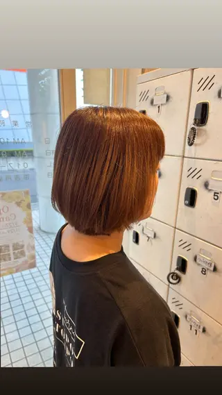 ミディアム 水木 里咲のヘアスタイル