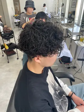 ショート パーマ メンズ メンズパーマ/新潟/ 万代／田崎亮🌟のヘアスタイル