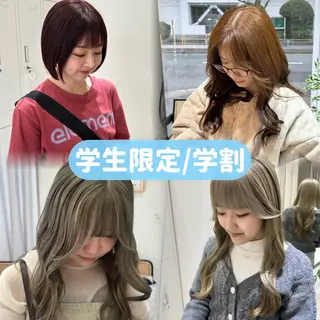 ロング 赤み消し/オリーブ カーキ/福田れんのヘアスタイル