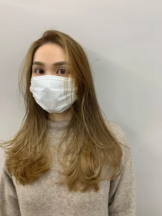 ロング カラー パーマ/ボブ/ レイヤー/豊浦翔太のヘアスタイル