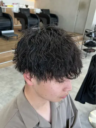 ショート パーマ メンズ 新潟メンズパーマ 新潟駅/小田拓実のヘアスタイル