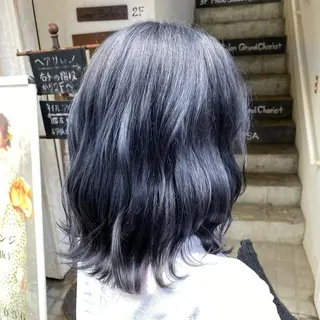 ミディアム カラー Sia中野新橋 田中 優莉乃のヘアスタイル