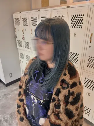 セミロング カットモデル 無料🌷スズのヘアスタイル