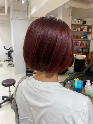 ショート カラー 山﨑 燦人のヘアスタイル