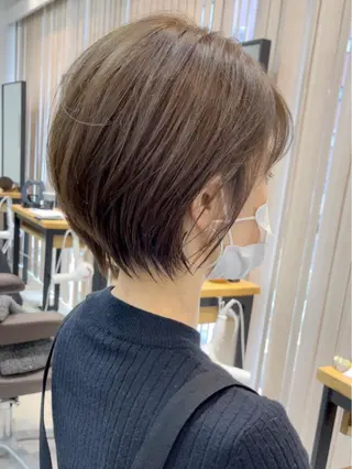 ショート neaf六本木所属・韓国風レイヤー ショート/犬塚 優介のヘアスタイル