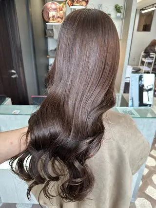 ロング カラー AYAKASA 暖色カラー/レイヤーのヘアスタイル