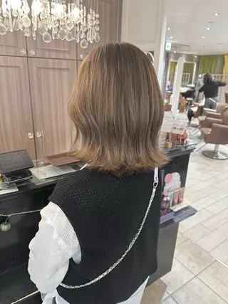 ミディアム カラー 増渕 駿介のヘアスタイル