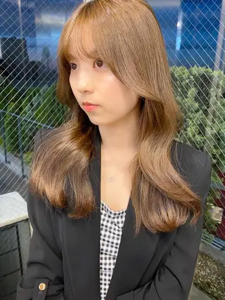 ロング カラー 🥣 hashi 🛋️のヘアスタイル