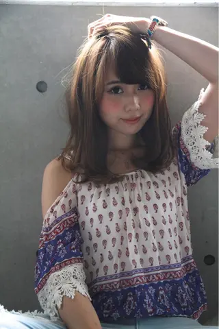 ミディアム ボブ/ショート/ 白髪染め/メンズ葛西のヘアスタイル