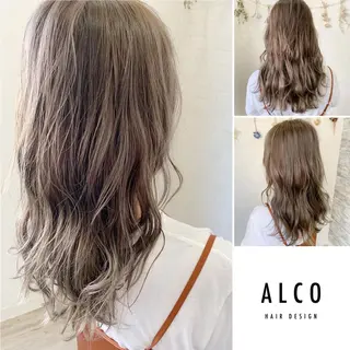 セミロング カラー ワタイショウタ 髪質改善✨眉毛サロンのヘアスタイル