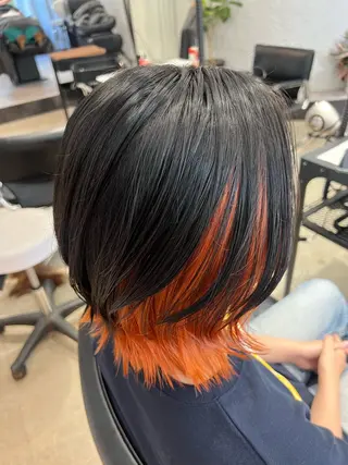 ミディアム カラー オタク美容師💟 チバコナツのヘアスタイル