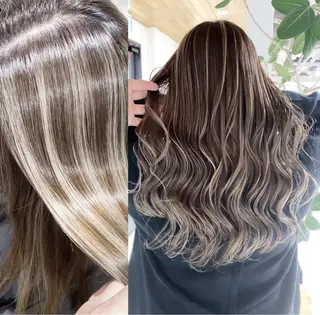 ロング カラー レイヤーカット 海老原寛大のヘアスタイル