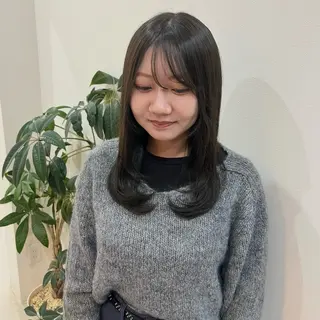 ロング カラー 永井 夢彩のヘアスタイル