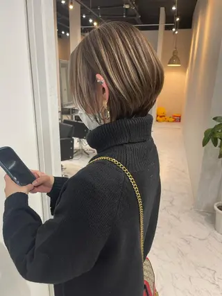 ショート カラー アンドウ ユウ/ レイヤーカット/韓国のヘアスタイル