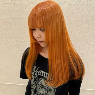 ロング カラー カットモデル୨୧大阪 梅田タカシマリナ♡のヘアスタイル