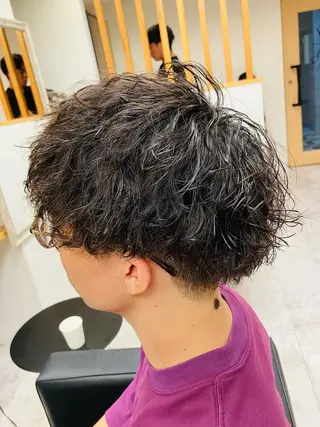 パーマ メンズ メンズ特化/パーマ/ フェードWATARUのヘアスタイル