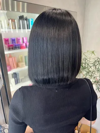 ミディアム 髪質改善&艶カラー/ ほんだあみ (♡)のヘアスタイル