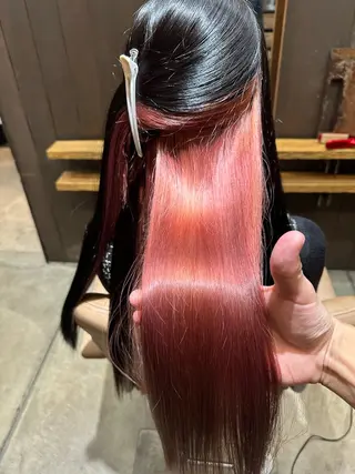 ロング Lond  bla-ma所属・ブリーチなしカラー／ 今井春汰のヘアスタイル