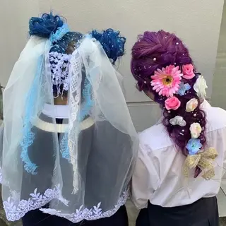 ヘアアレンジ 🩶レイヤーカット 🩶柔らかカラー結愛のヘアスタイル