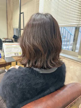 ミディアム 髪質改善＆韓国風 RINAのヘアスタイル