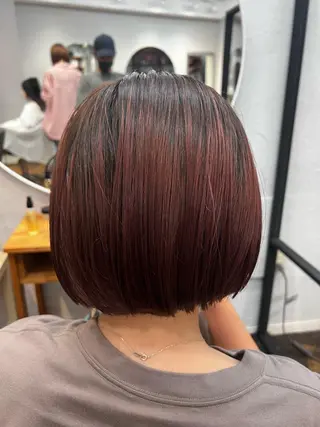 ショート カラー 髪質改善/縮毛矯正/ 超高濃度水素ケアのヘアスタイル