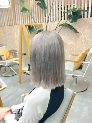 ミディアム カラー 上野/ハイトーン💫 透明感🫧/カズヤのヘアスタイル