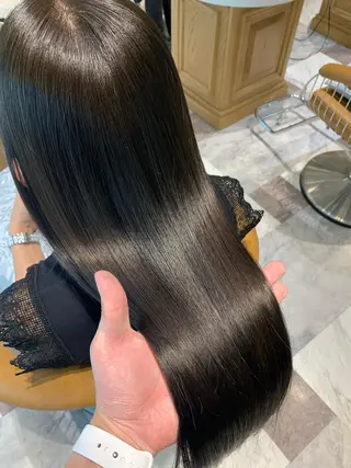 ロング カラー レイヤーカット/ 顔周り 五島巨幹のヘアスタイル