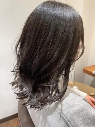 セミロング 渡部翔【蕨】髪質改善 ➕透明感カラー✨のヘアスタイル