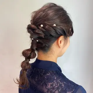 ヘアアレンジ GO TODAY SHAiRE SALON 原宿Stella店所属・𓍯柔らかhair 𓍯 yukinoのヘアスタイル