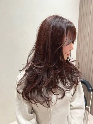 ロング カラー salowin所属・吉ヶ別符 亮祐のヘアスタイル