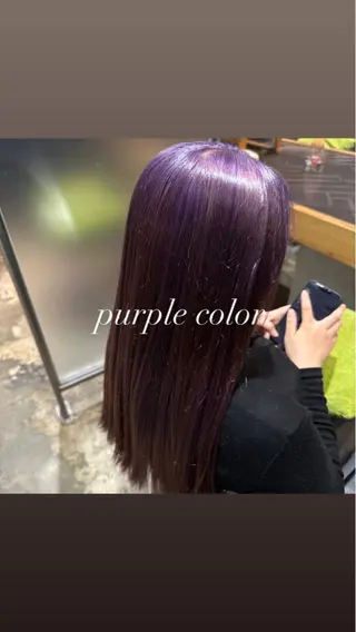 ロング カラー ヘアアレンジ 飯島 美海のヘアスタイル