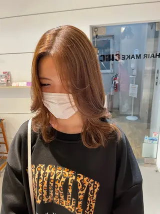 ミディアム chic 有山 美瑠のヘアスタイル