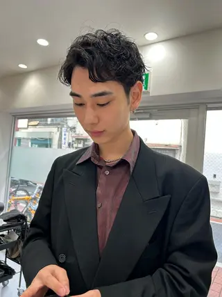 パーマ メンズ 秋津 琉花のヘアスタイル