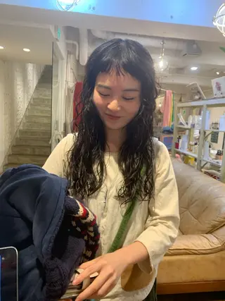 セミロング パーマ 【takk】 ナカヤママサヨシのヘアスタイル