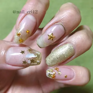 ミディアム ネイル nail salon &e eriのネイルデザイン