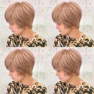 ショート カラー 韓・中華美女ヘア 🇰🇷×🇨🇳のヘアスタイル