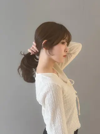 セミロング カラー ✂️似合わせの魔術師 石田一樹✂️のヘアスタイル