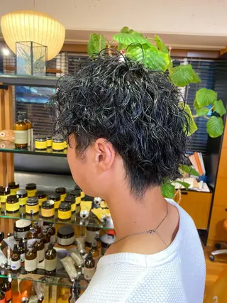パーマ メンズ miyu カットモデル募集中のヘアスタイル