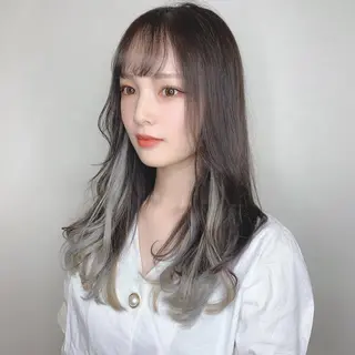 ロング オリーブカラー 特化　　kaiのヘアスタイル