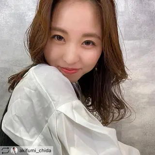 ミディアム チダアキフミ Ash大森のヘアスタイル