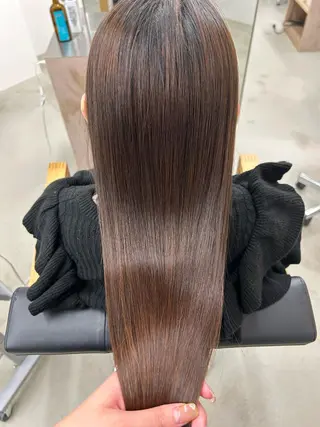 ロング パーマ noa  🦋 ブリーチ/暖色のヘアスタイル