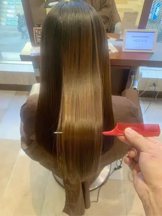 ロング パーマ 髪質改善 すずきひじりのヘアスタイル