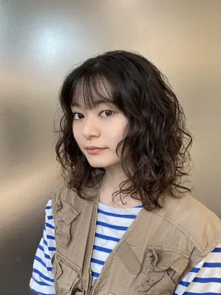 ミディアム パーマ HIRAYAMA KYOHEIのヘアスタイル