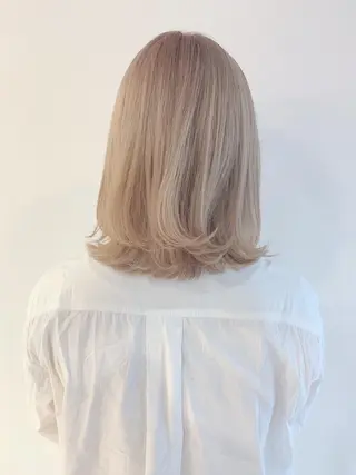 ミディアム カラー なりたいが叶う ながしまじゅんきのヘアスタイル