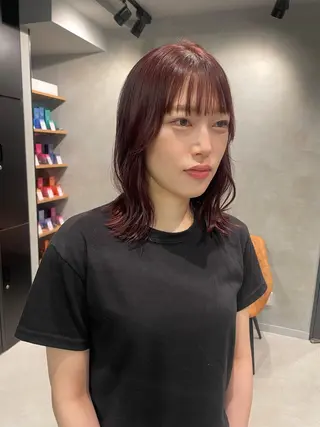 ミディアム 暖色レイヤー 🥀REIRIのヘアスタイル